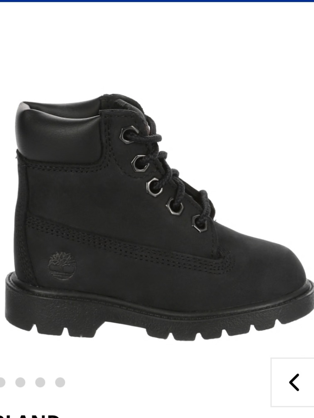 Toddler Classic Black Timberland Boots
